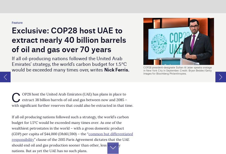 COP28 host UAE to extract nearly 40 billion barrels of oil and gas over ...