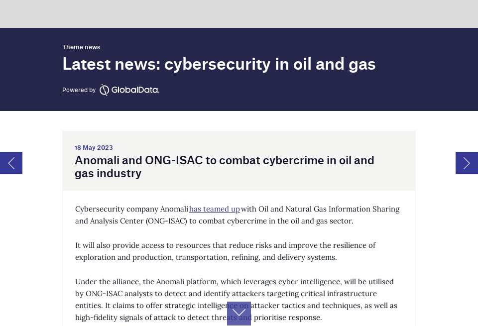 Latest News: Cybersecurity In Oil And Gas - Offshore Technology Focus ...