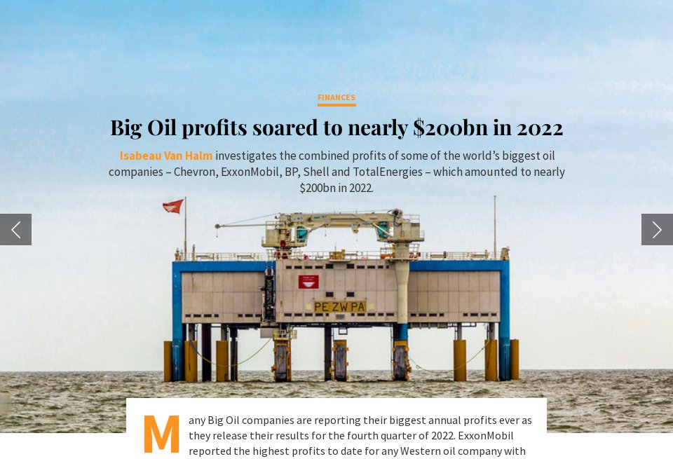 Big Oil profits soared to nearly 200bn in 2022 Offshore Technology