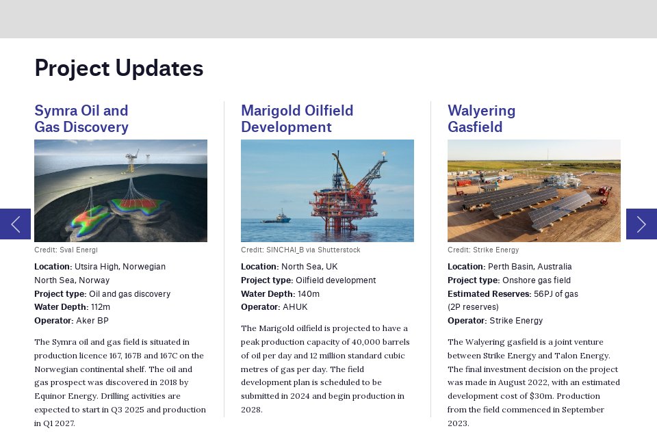 Project Updates - Offshore Technology Focus | Issue 95 | March 2024
